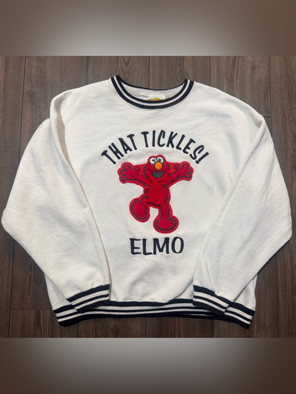 Vintage Elmo Sweatshirt Talking Sesame Street Crewneck Pullover XL